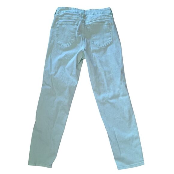 NYDJ Womens Ankle Skinny Jeans Mint Lift Tuck Casual Preppy Flattering Size 8 - Picture 5 of 9